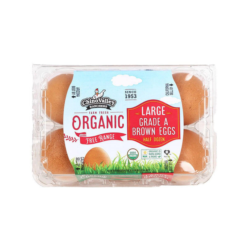 CHINO VALLEY Organic Free Range Eggs - Large  (6pcs)