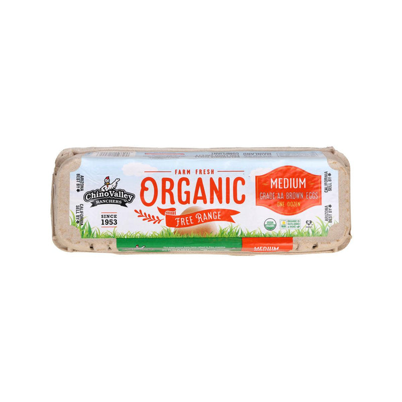 CHINO VALLEY Organic Free Range Eggs - Medium  (12pcs)