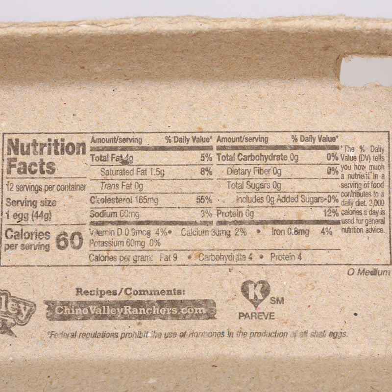CHINO VALLEY Organic Free Range Eggs - Medium  (12pcs)