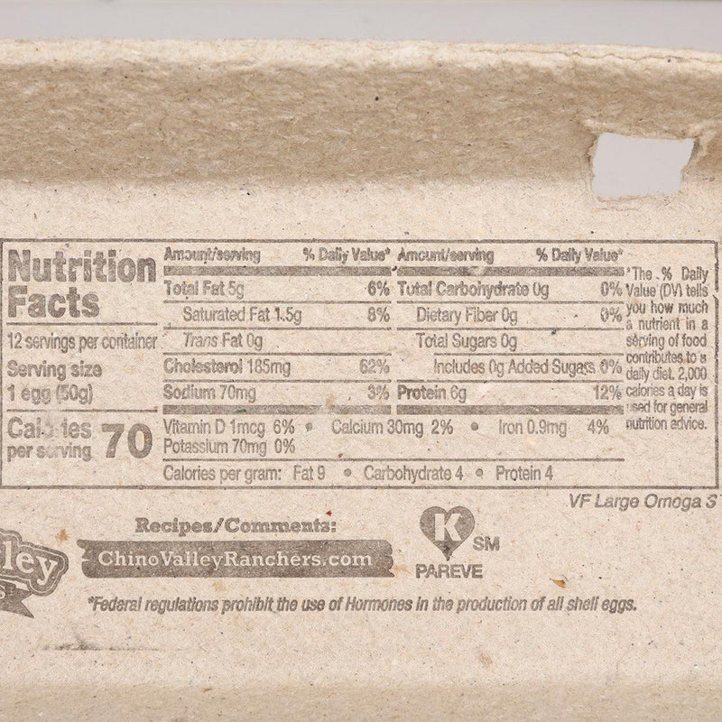 CHINO VALLEY Cage Free Omega-3 Egg - Large  (12pcs)