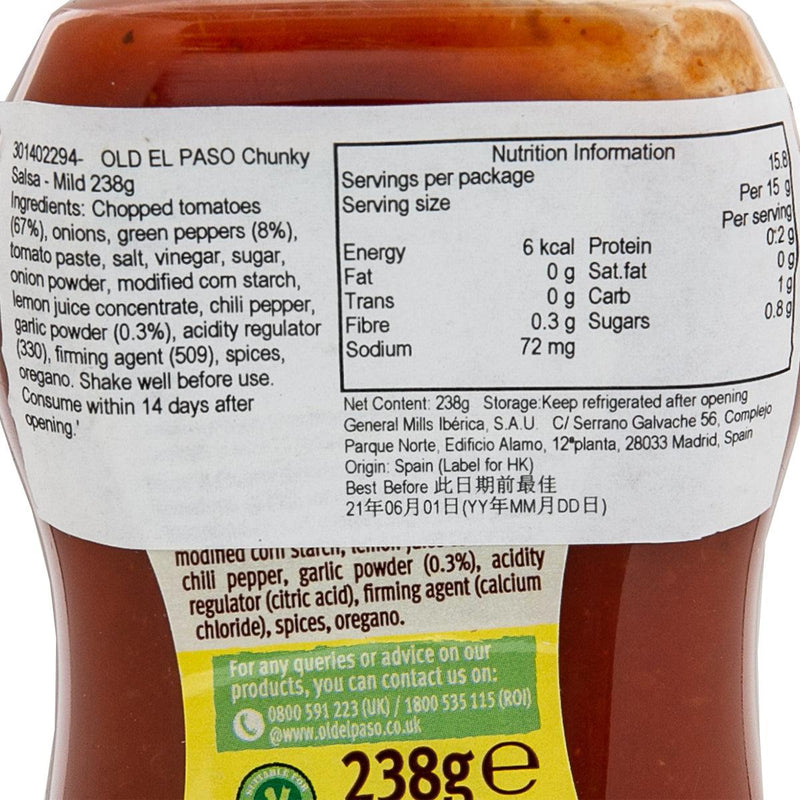 OLD EL PASO Chunky Salsa - Mild  (238g)