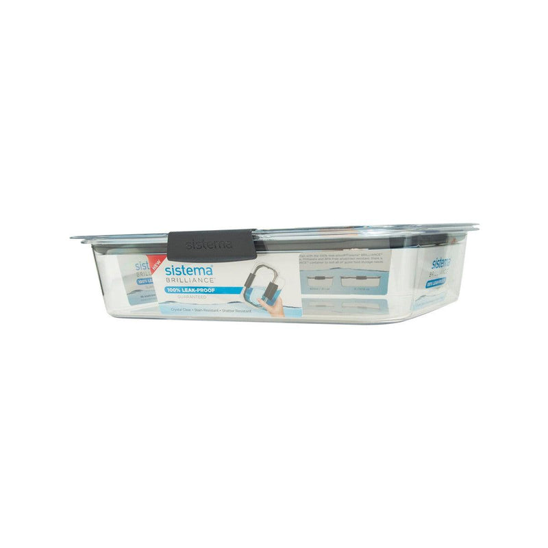 SISTEMA Brilliance Large Rectangle Food Storage Container 2L