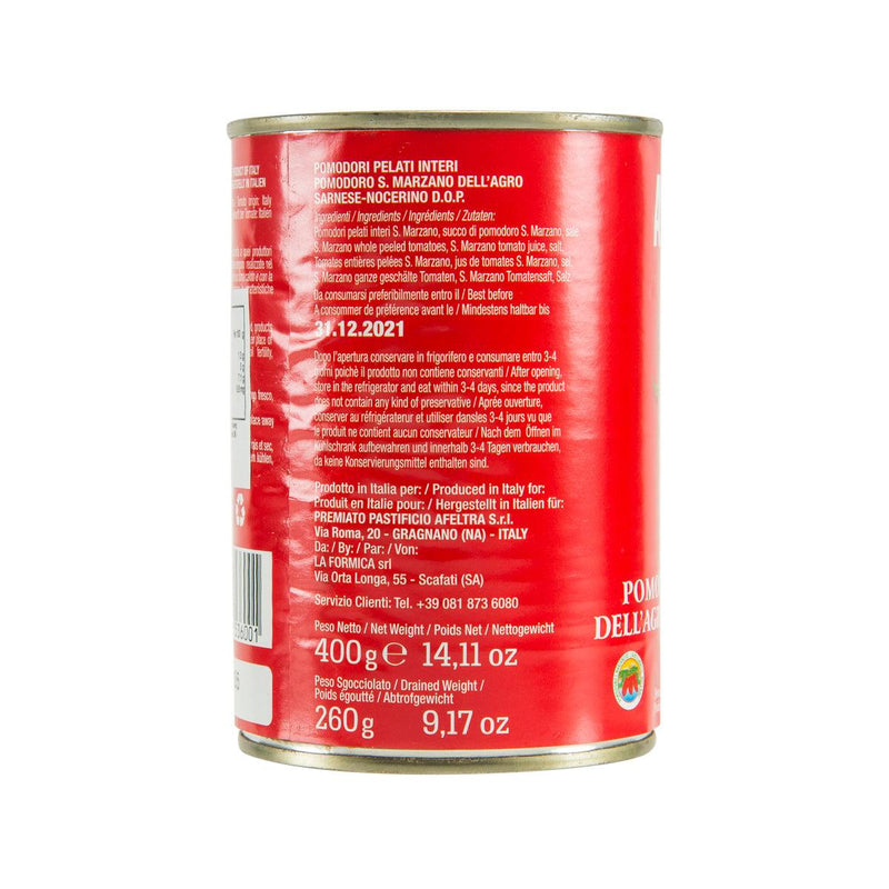 AFELTRA DOP Peeled Whole San Marzano Tomato  (400g)