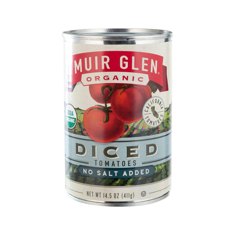 MUIR GLEN Organic Diced Tomatoes - No Salt Added  (411g)