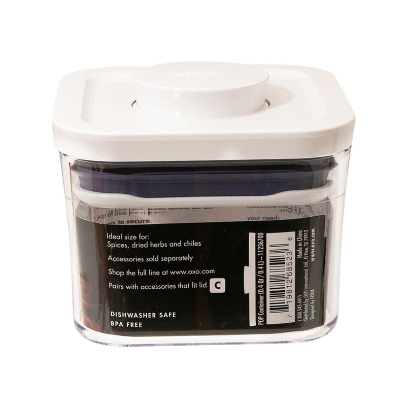 OXO POP CONTAINER-SMALL SQ. 0.4QT