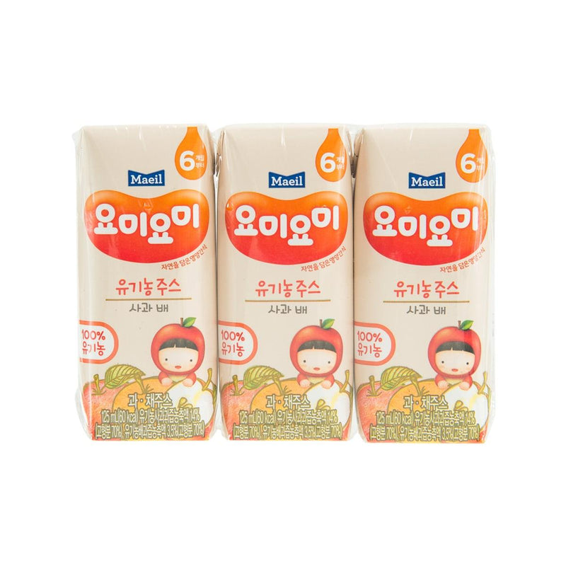 MAEIL Organic Apple & Pear Juice [From 6 Month]  (4 x 125mL)