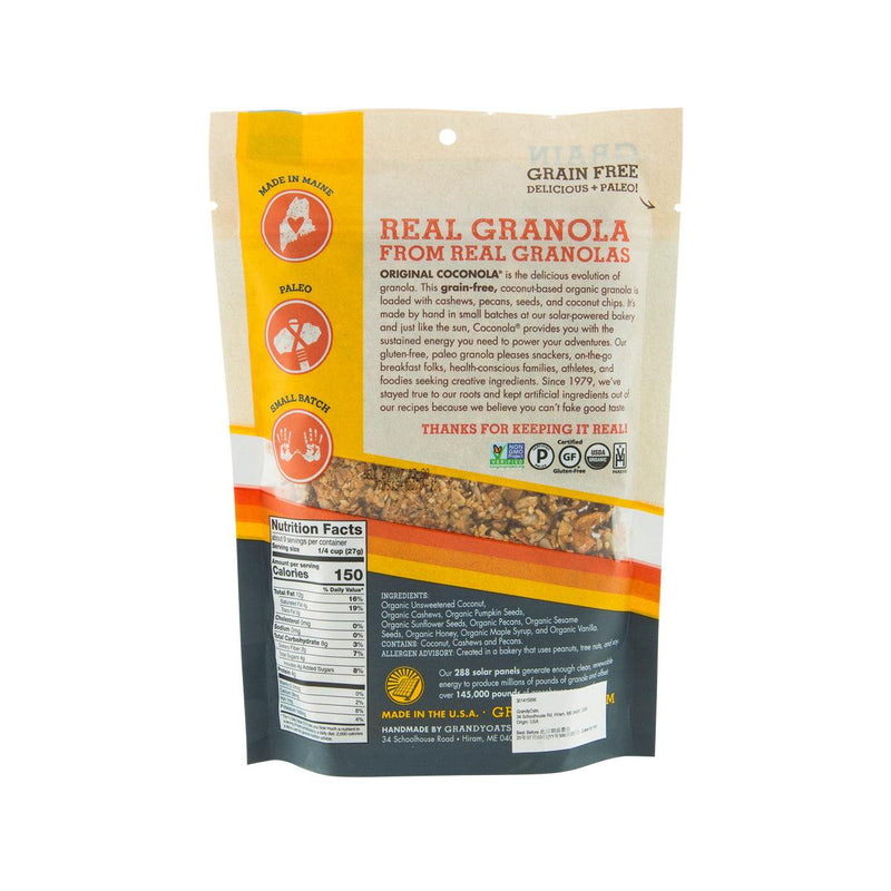 GRANDYOATS Coconola Organic Grain-Free Granola - Original  (255g)