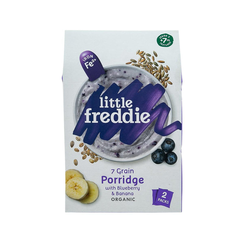 LITTLE FREDDIE Organic Blueberry & Banana 7 Grain Porridge  (160g)