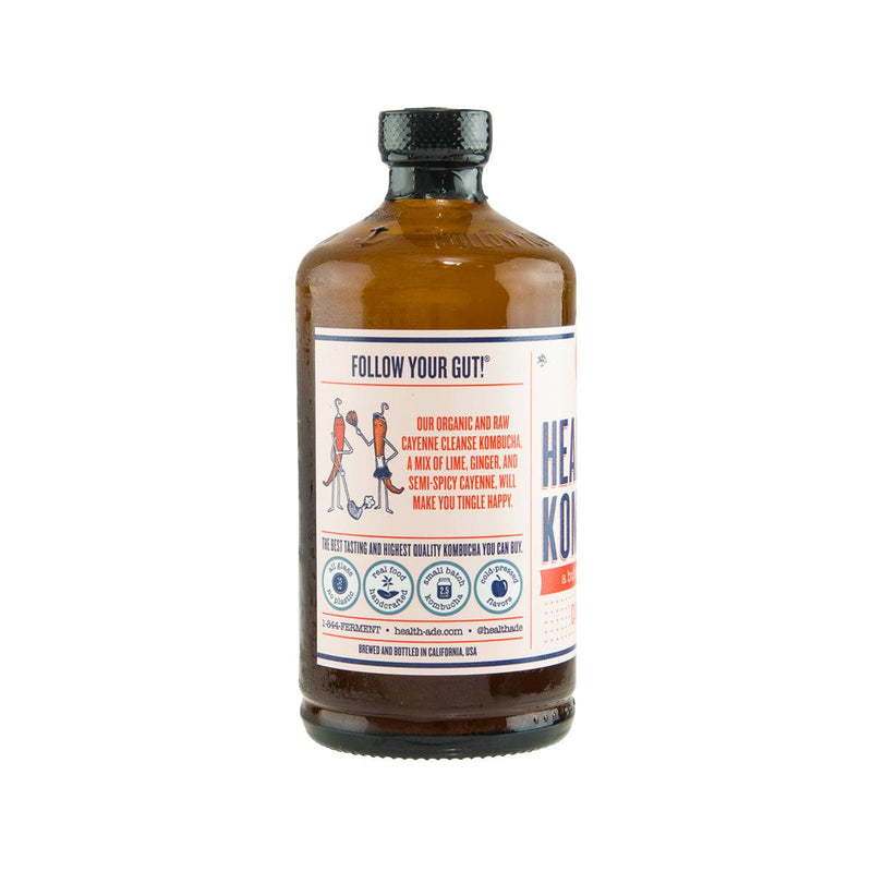 HEALTH ADE KOMBUCHA 有機紅茶菌飲品 - 辣椒檸薑味 (473mL)

