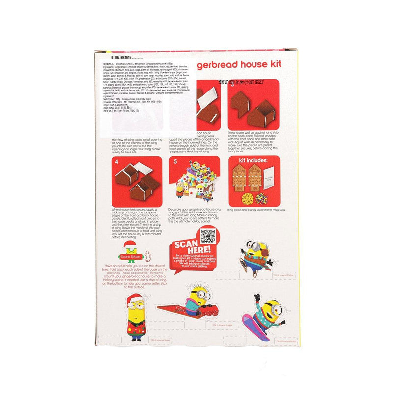 COOKIES UNITED Minion Mini Gingerbread House Kit  (198g)