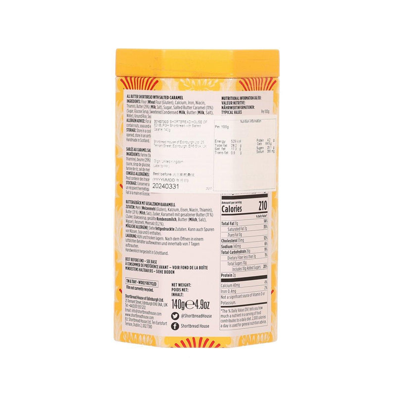 SHORTBREAD HOUSE OF EDINBURGH Shortbread with Salted Caramel (140g)