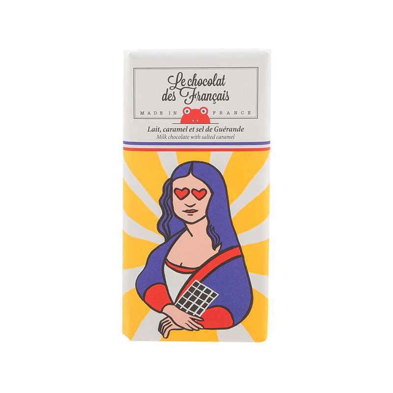 LE CHOCOLAT DES FRANCAIS Joconde - Organic Milk Chocolate with Salted Caramel  (80g)