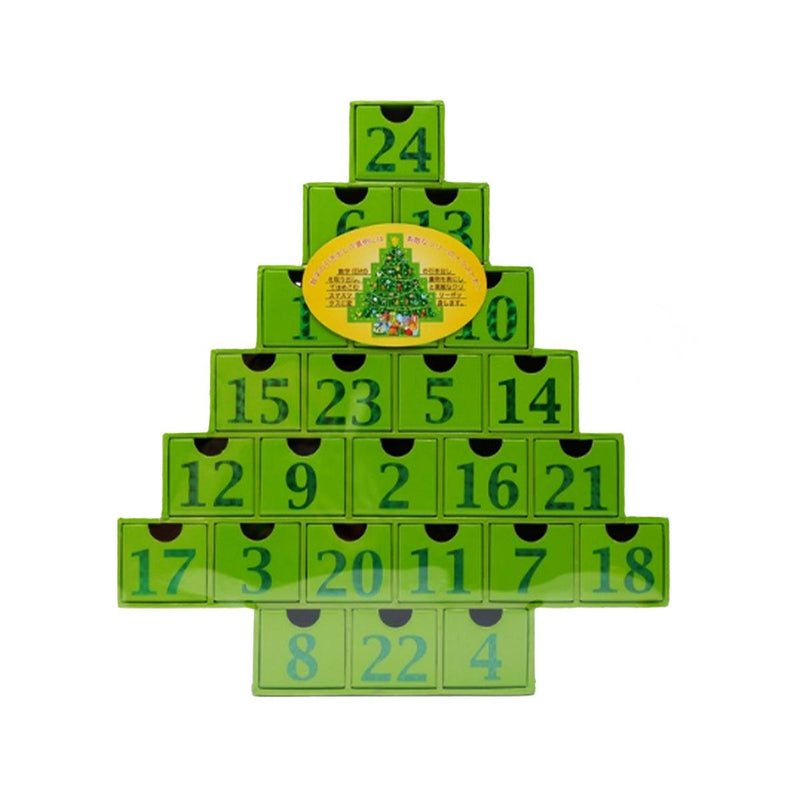 WISMETTAC Christmas Tree Advent Calendar with Snack  (76g)