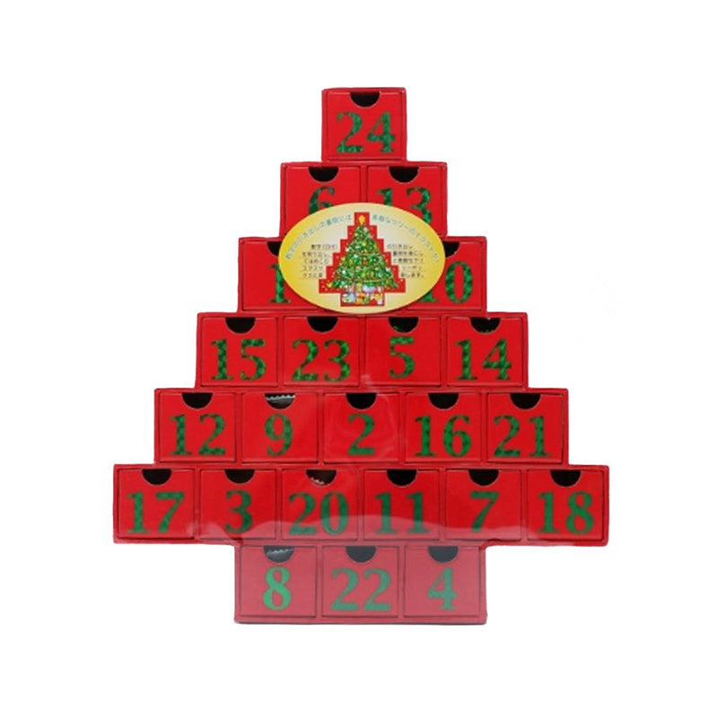 WISMETTAC Christmas Tree Advent Calendar with Snack  (76g)