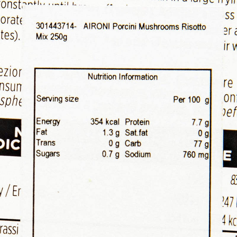 AIRONI Porcini Mushrooms Risotto Mix  (250g)