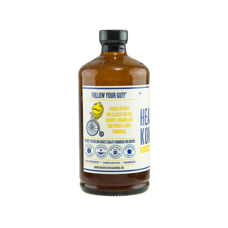 HEALTH ADE KOMBUCHA Organic Ginger Lemon Kombucha  (473mL)