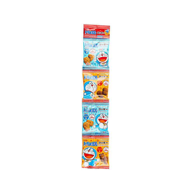 HOKURIKU Doraemon Cookie - Milk & Chocolate Flavor  (4 x 15g)