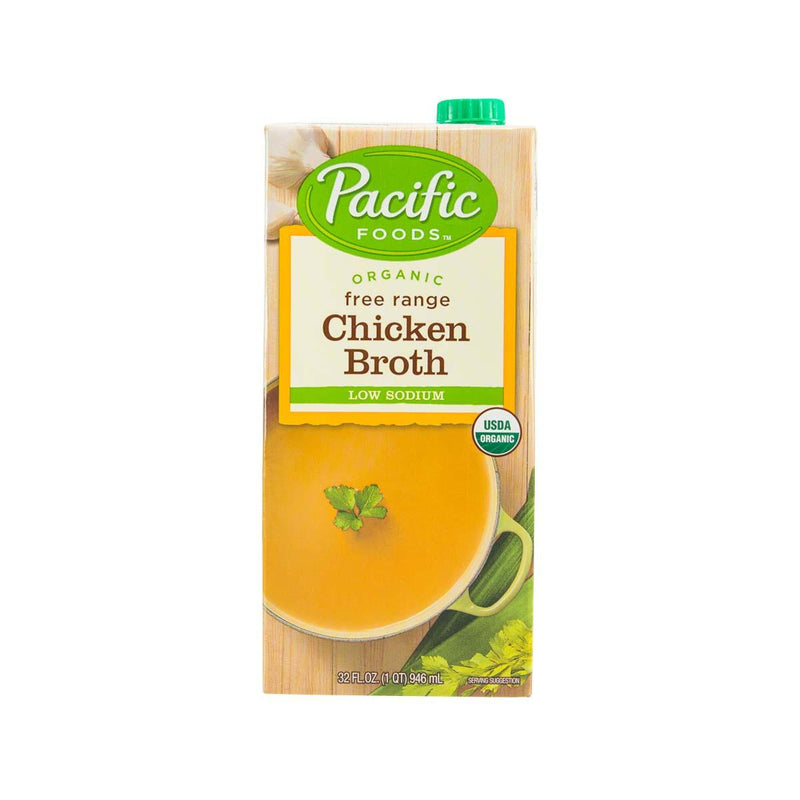 PACIFIC Organic Chicken Broth - Low Sodium  (907g)