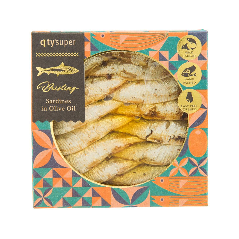 CITYSUPER Brisling Sardines in Olive Oil  (120g)