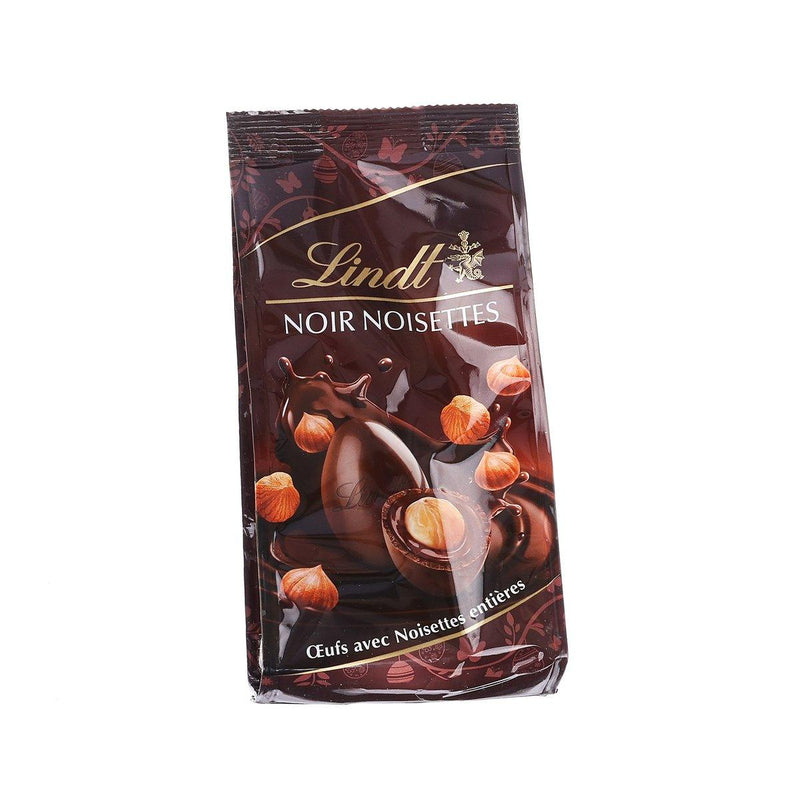 LINDT Whole Hazelnut Black Chocolate Eggs  (130g)