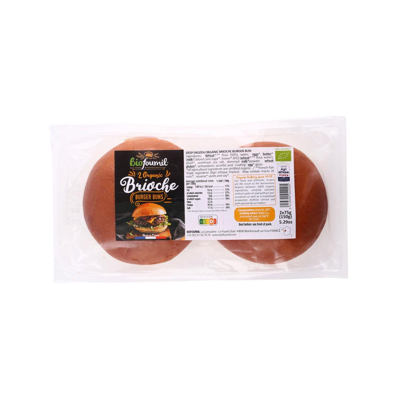 BIOFOURNIL Organic Brioche Burger Bun  (2 x 75g)