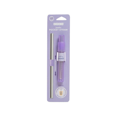 ZOKU Jumbo Pocket Straw - Purple - city'super E-Shop