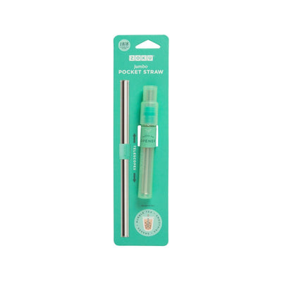 ZOKU Jumbo Pocket Straw - Teal - city'super E-Shop