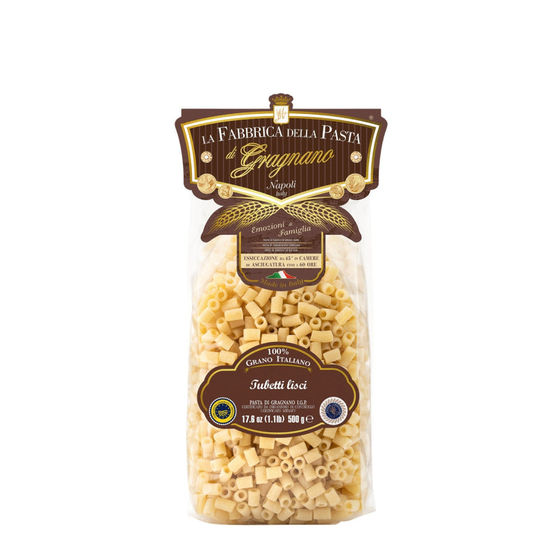 LA FABBRICA DELLA E Tubetti Lisci Pasta  (500g)