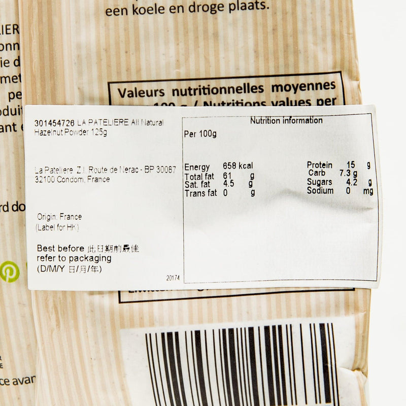 LA PATELIERE All Natural Hazelnuts Powder  (125g)