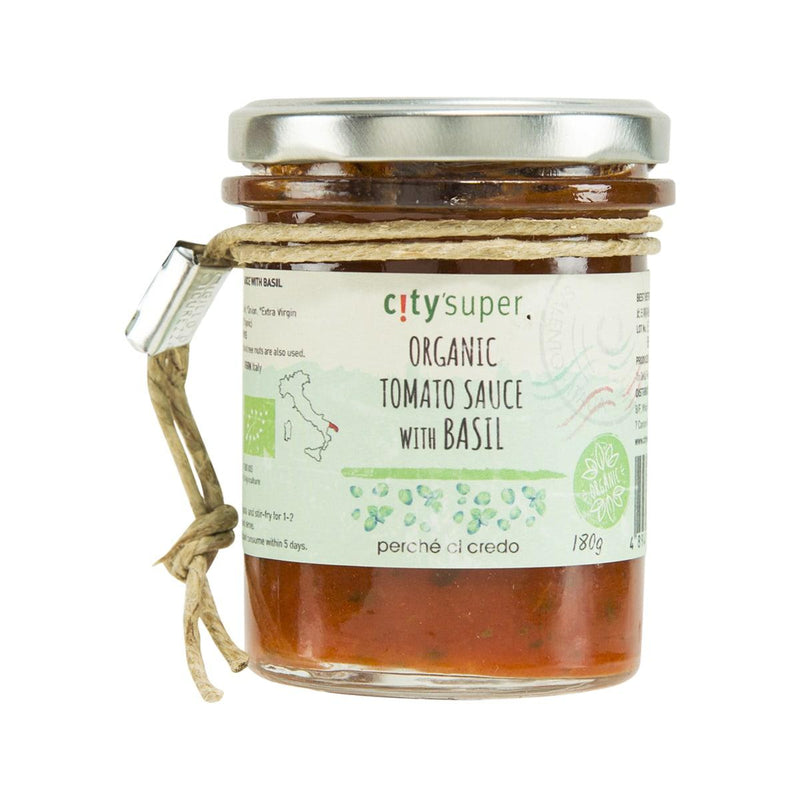 CITYSUPER X PERCHE CI CREDO Organic Tomato Sauce with Basil  (180g)