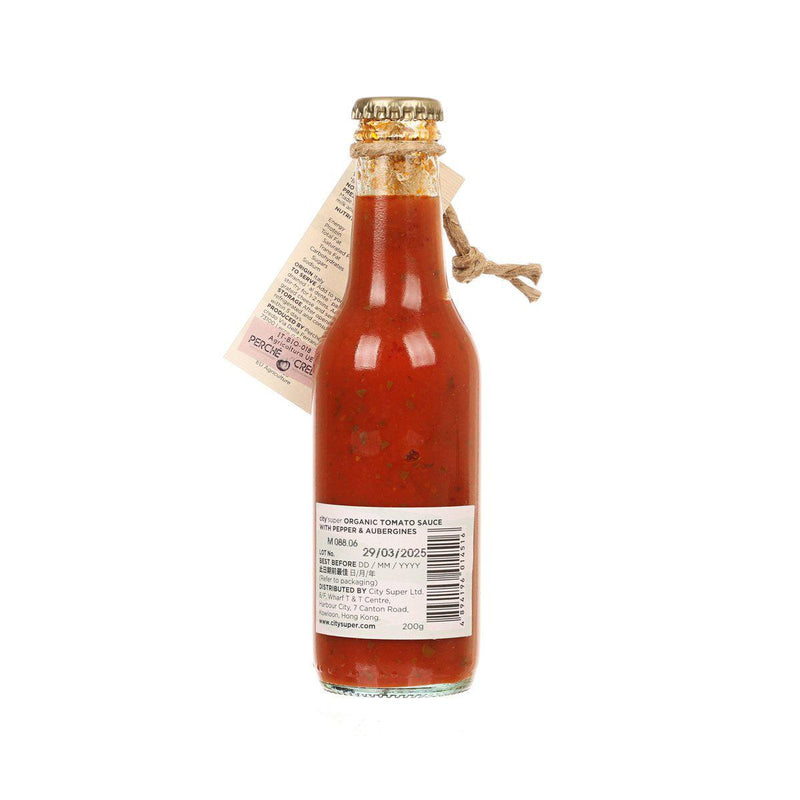 CITYSUPER X PERCHE CI CREDO Organic Tomato Sauce with Aubergine & Pepper  (260g)