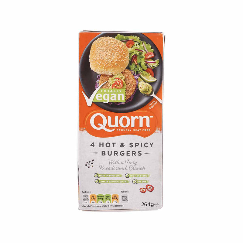 QUORN Vegan Hot & Spicy Burgers  (264g)