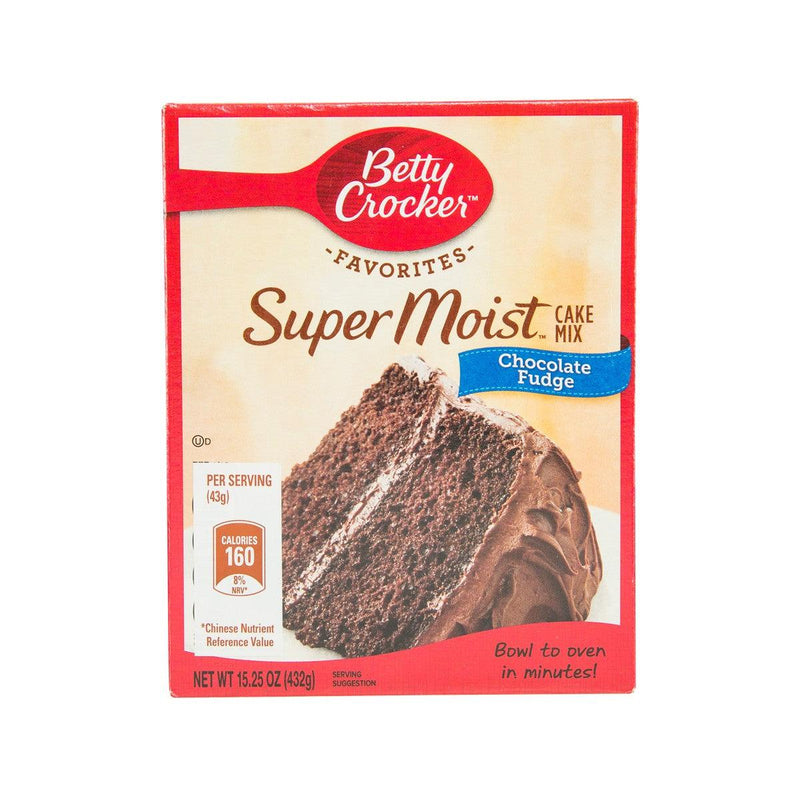 BETTY CROCKER Supermoist Cake Mix - Chocolate Fudge  (375g)