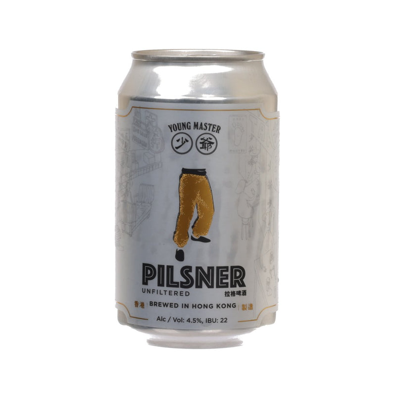 YOUNG MASTER Unfiltered Pilsner Lager (Alc. 4.5%) [Can]  (330mL)