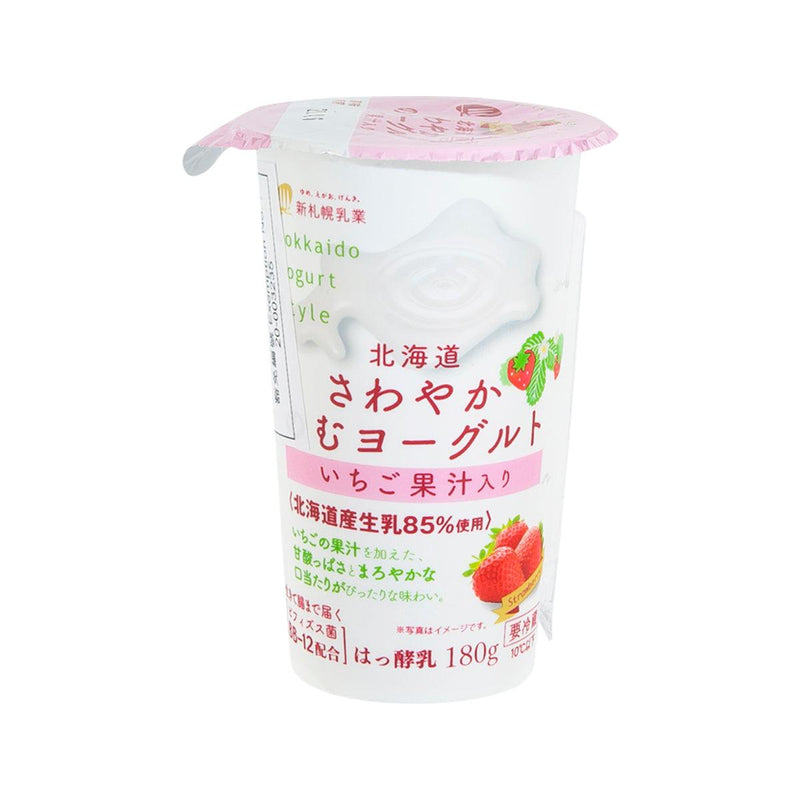 SHINSAPPORO Hokkaido Milk Yogurt Drink - Strawberry  (180g)