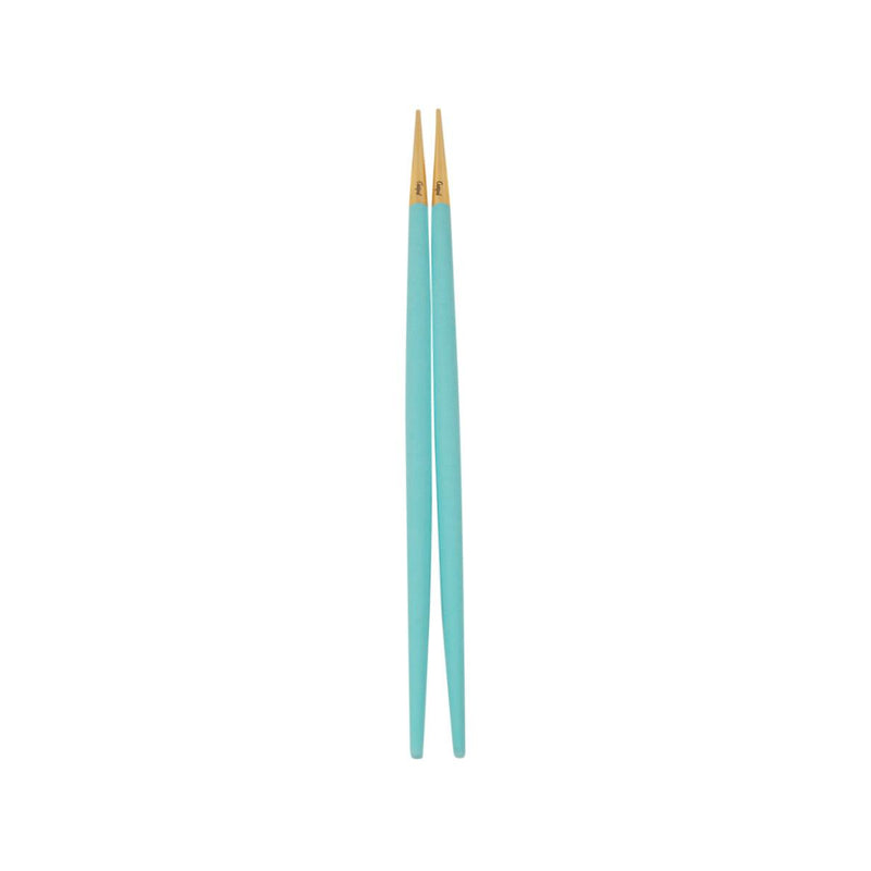 CUTIPOL GOA Chopsticks Set - Turquoise / Gold