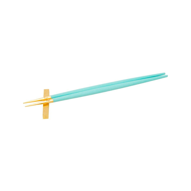 CUTIPOL GOA Chopsticks Set - Turquoise / Gold