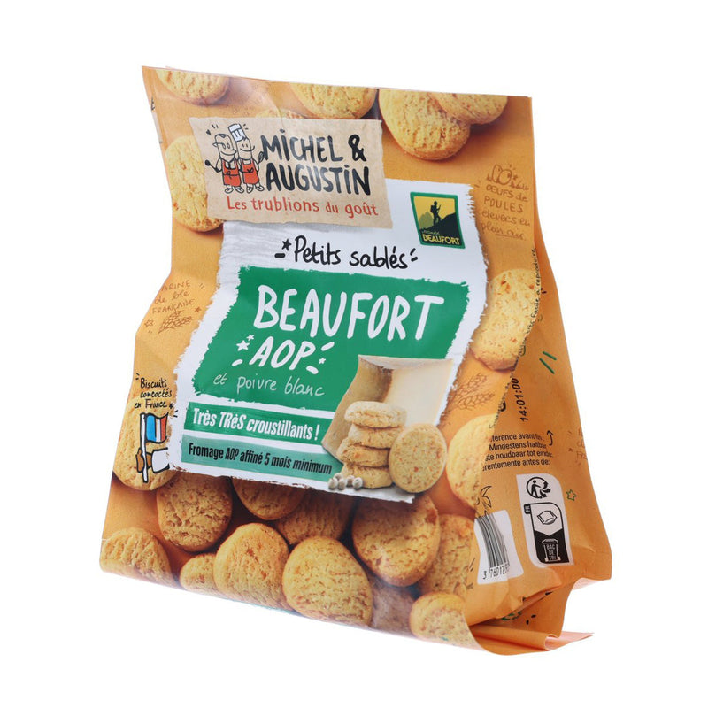 MICHEL & AUGUSTIN Butter Biscuits with Beaufort PDO Cheese and White Pepper  (100g)