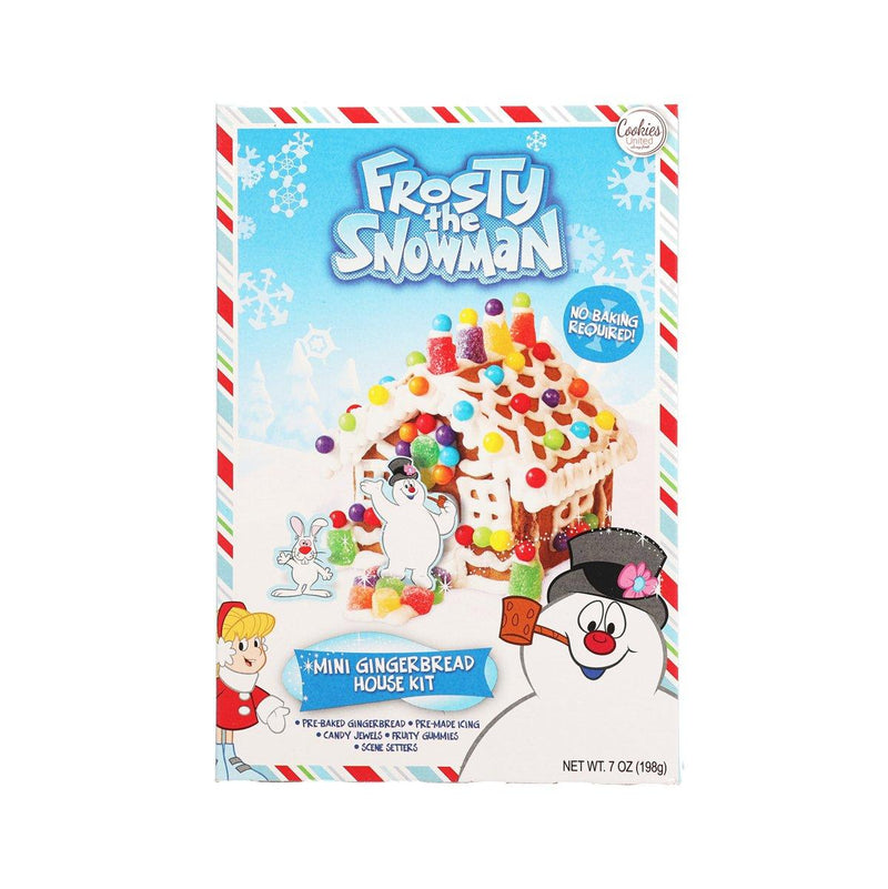 COOKIES UNITED "Frosty The Snowman" Mini Gingerbread House Kit  (198g)