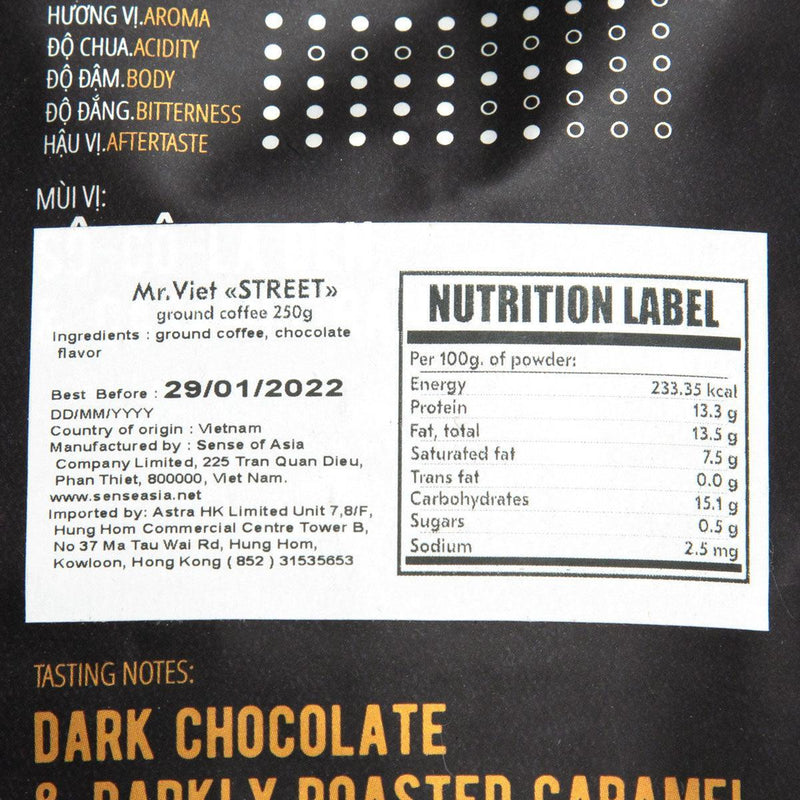 MRVIET Ground Coffee Flavored - Street Coffee  (250g)