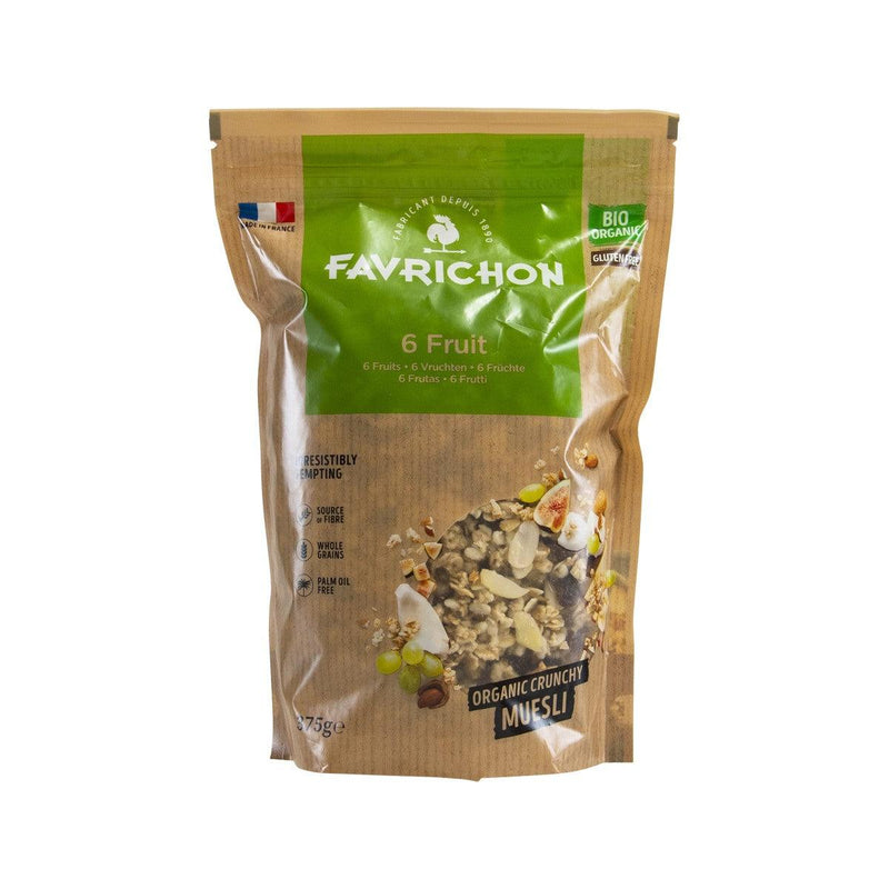 FAVRICHON Organic Gluten Free 6 Fruits Crunchy Muesli  (375g)