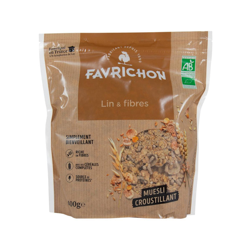 FAVRICHON Organic Flax & Fiber Muesli, 400g