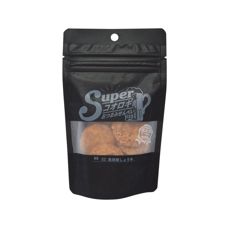 MNH Super Cricket Rice Cracker - Black Pepper Soy Sauce  (25g)