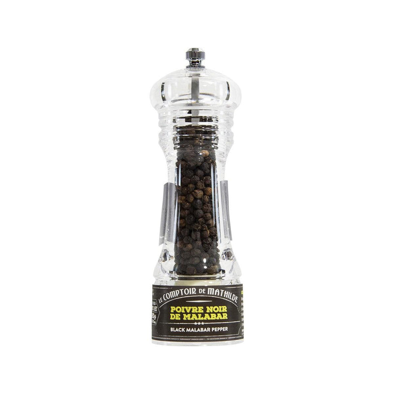 LECOMPTOIRDEMATHILDE India Malabar Black Pepper with Grinder  (20g)