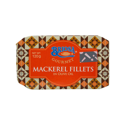 Briosa Mackerel Fillets in Olive Oil, 120g