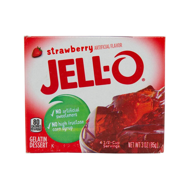 JELL-O Gelatin Dessert Mix - Strawberry Flavor  (85g)