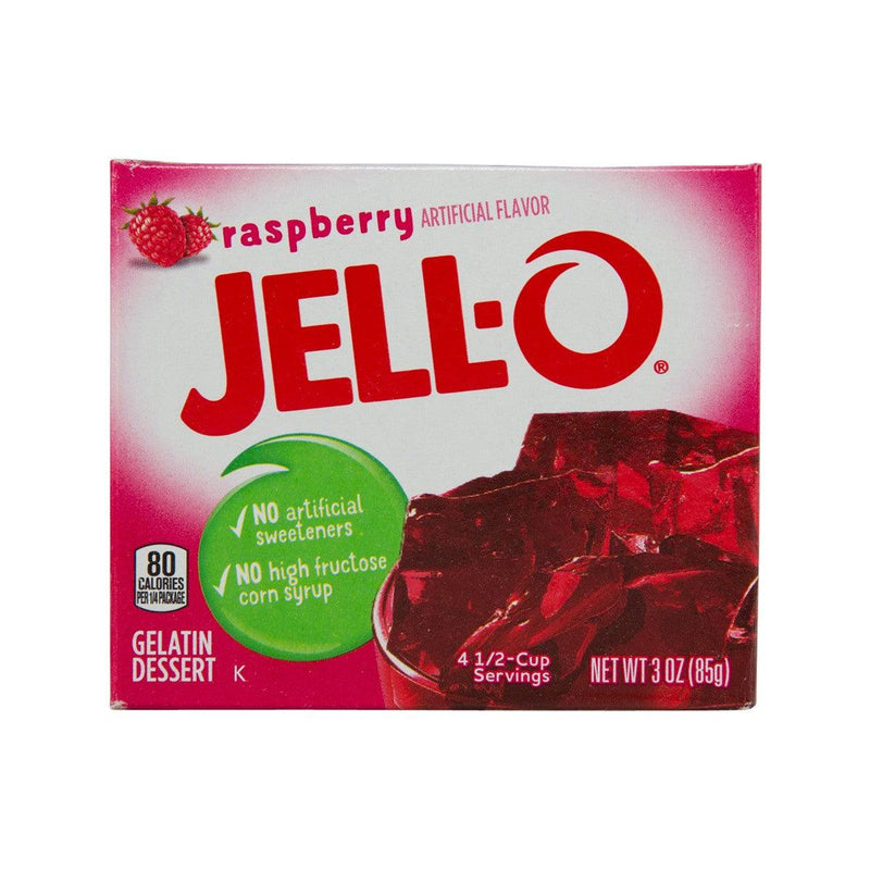 JELL-O Gelatin Dessert Mix - Raspberry Flavor  (85g)