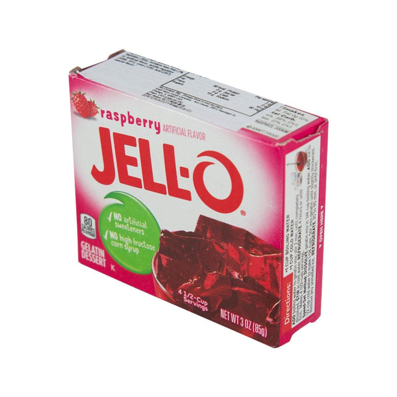 JELL-O Gelatin Dessert Mix - Raspberry Flavor  (85g)