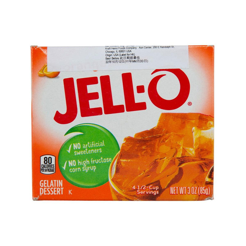 JELL-O Gelatin Dessert Mix - Orange Flavor  (85g)