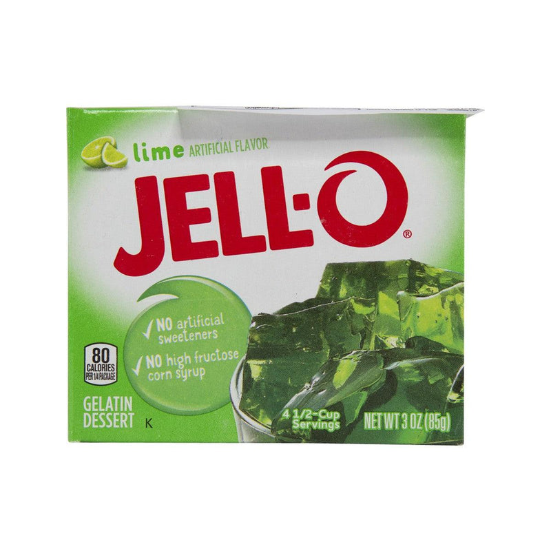 JELL-O Gelatin Dessert Mix - Lime Flavor  (85g)